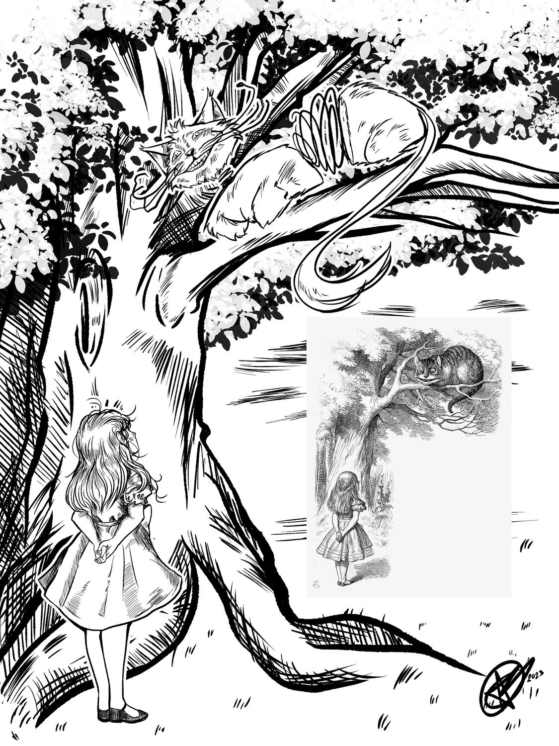 Alice in Wonderland Illustration Recreation II