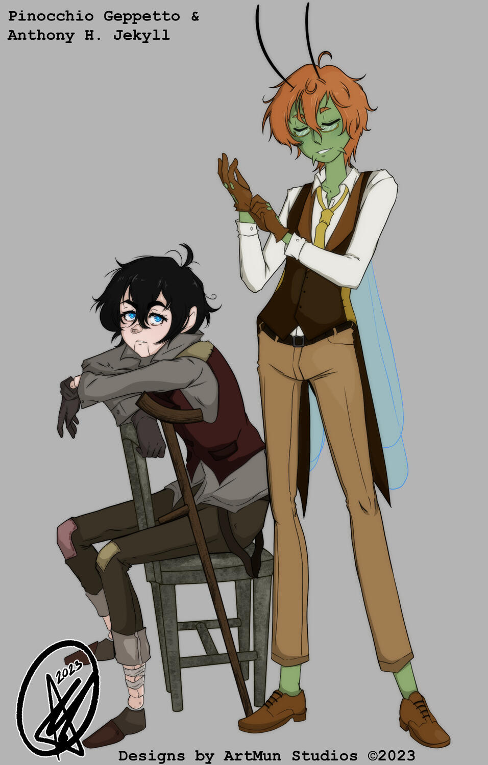 &quot;No Goodnights&quot; Pinocchio + Anthony Illustration