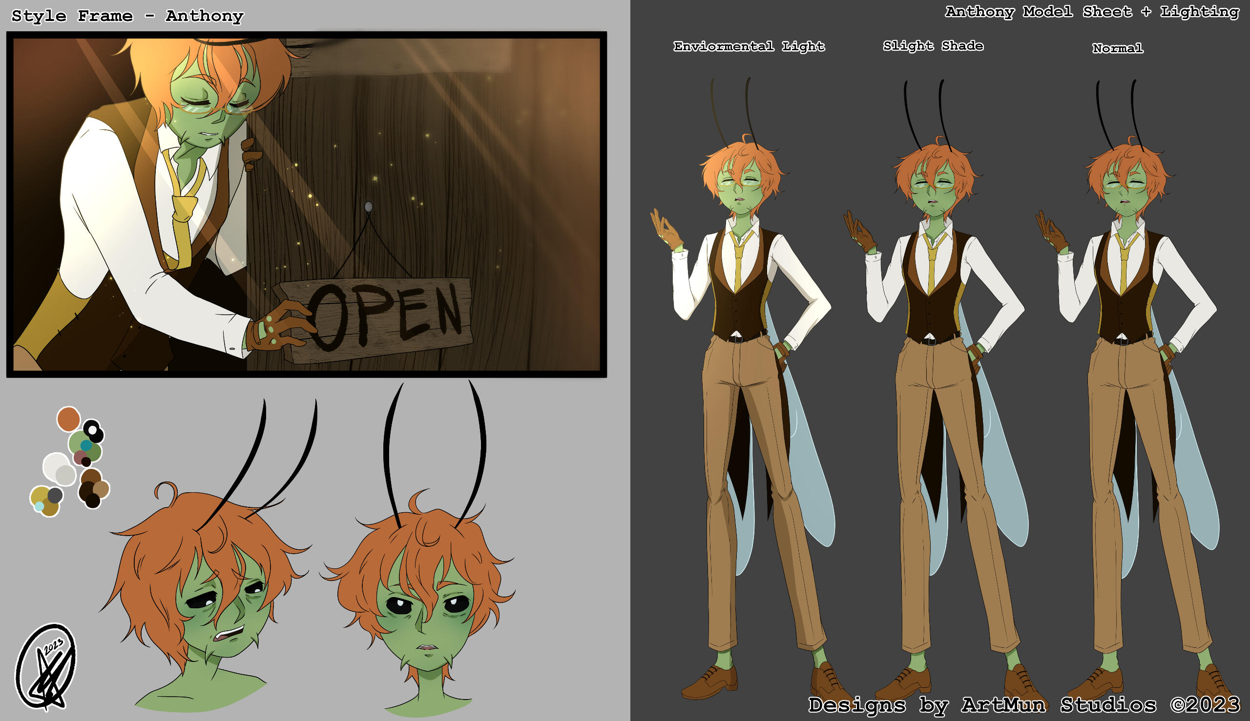 &quot;No Goodnights&quot; Anthony Animation Sheet