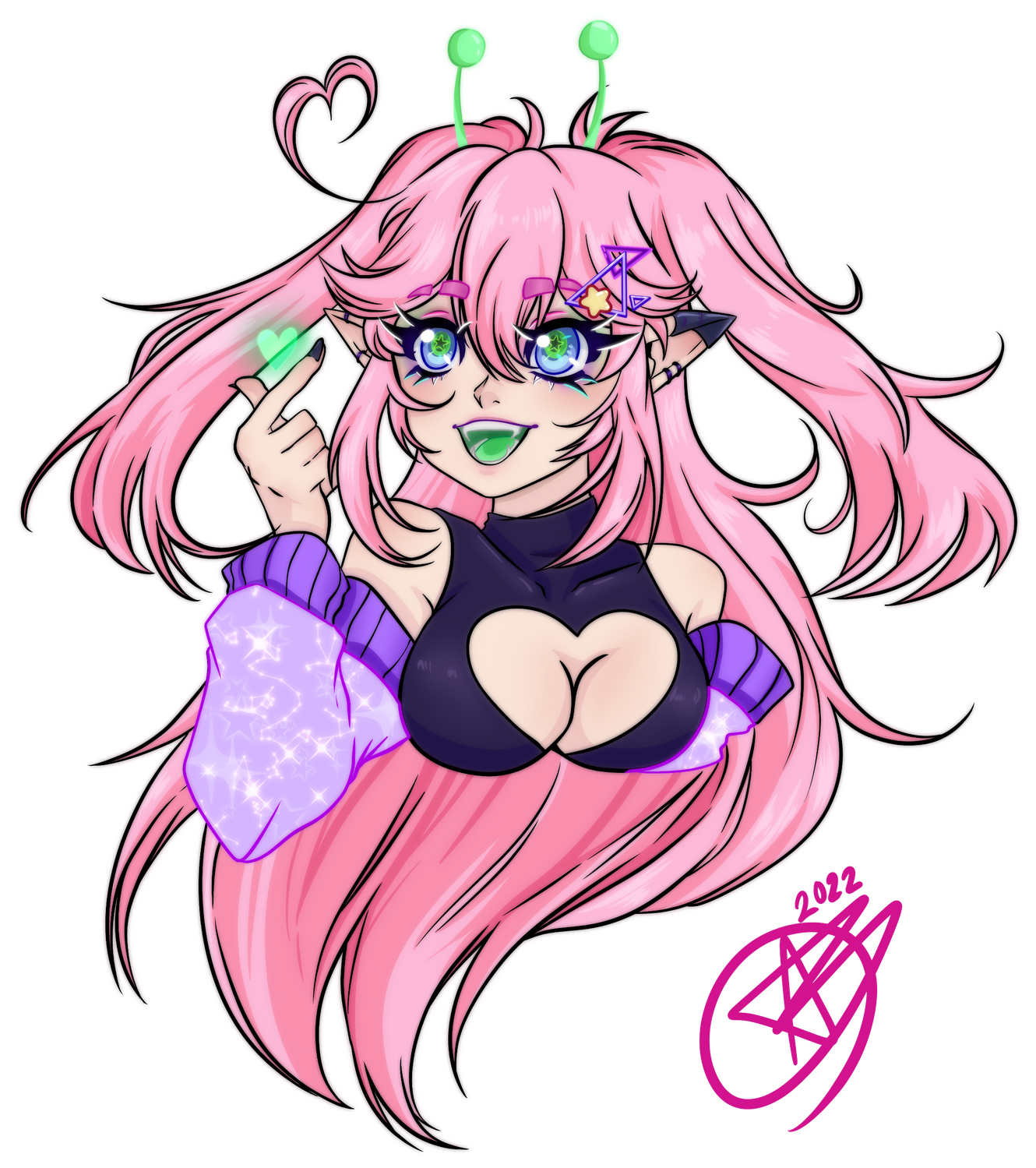 Bust Piece of VTuber PeachTwlightt
