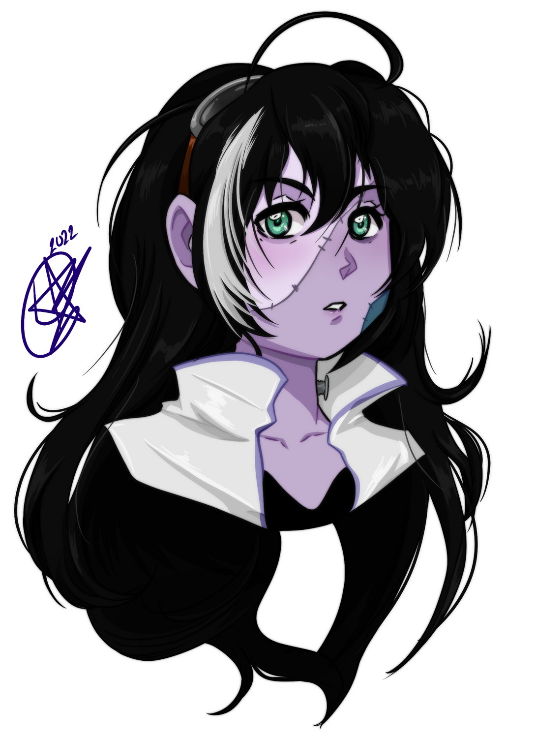 Bust of VTuber Dr. Miss Raven