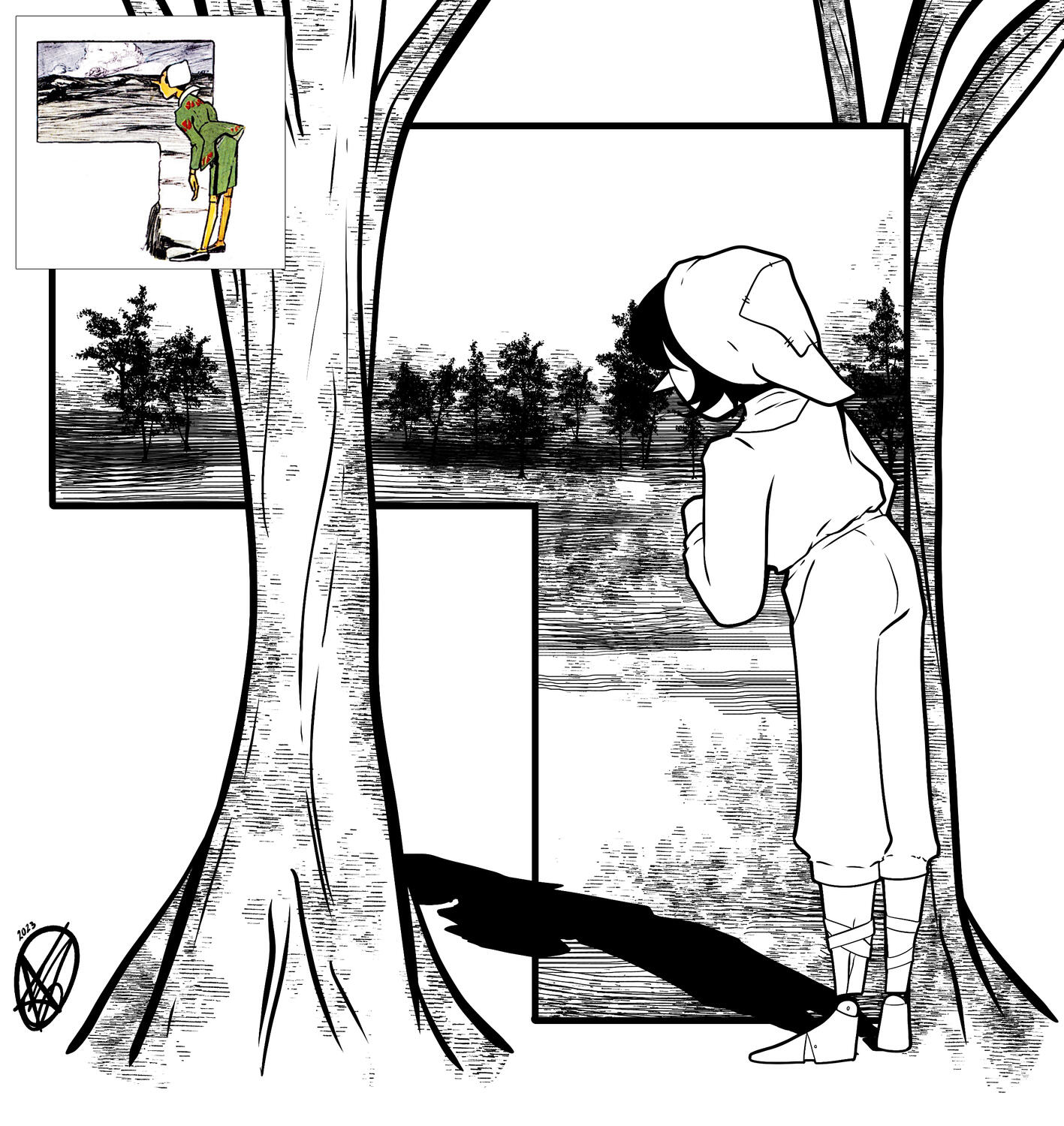 Pinocchio Illustration Recreation