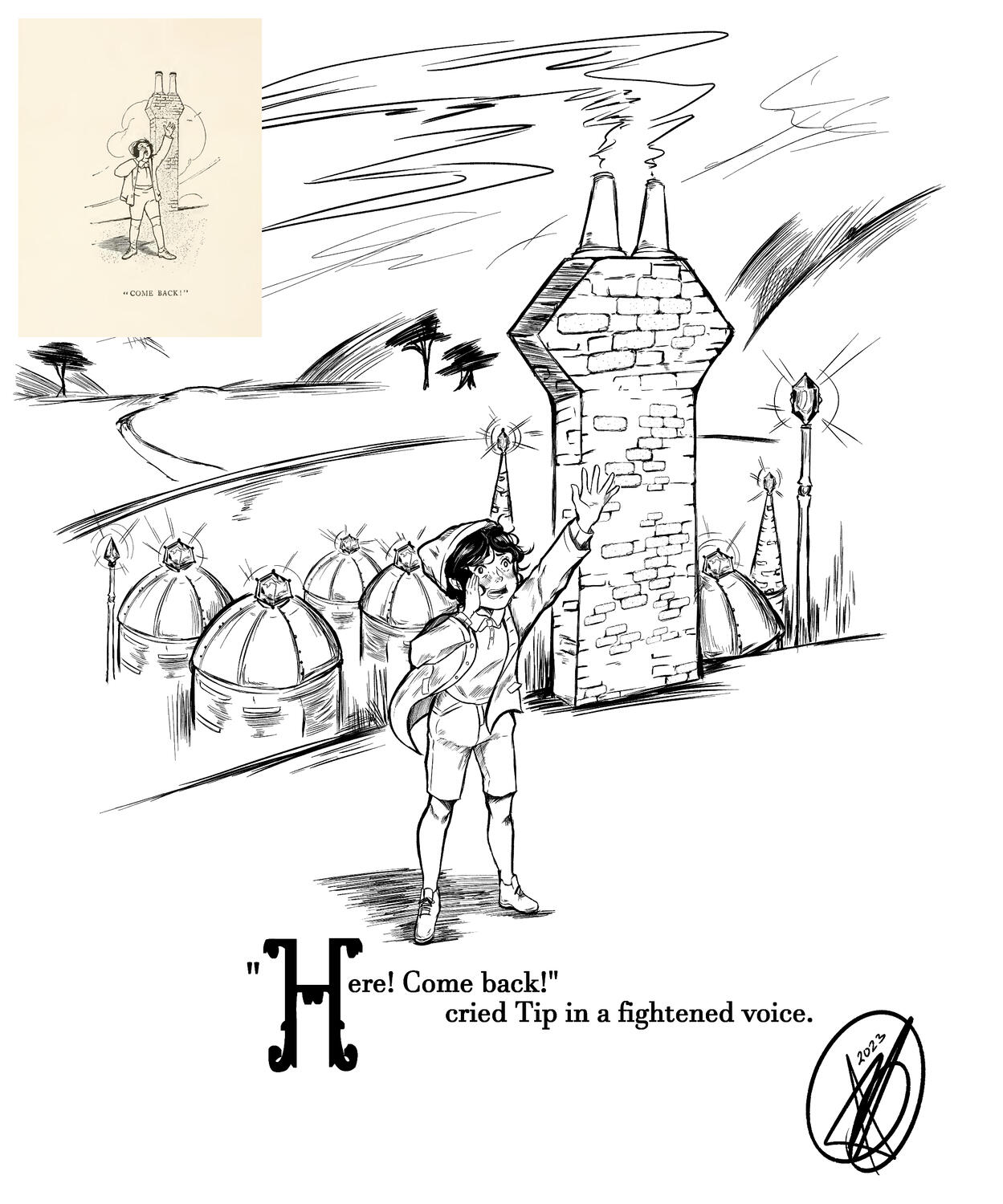 The Marvelous Land of Oz Illustration Recreation II